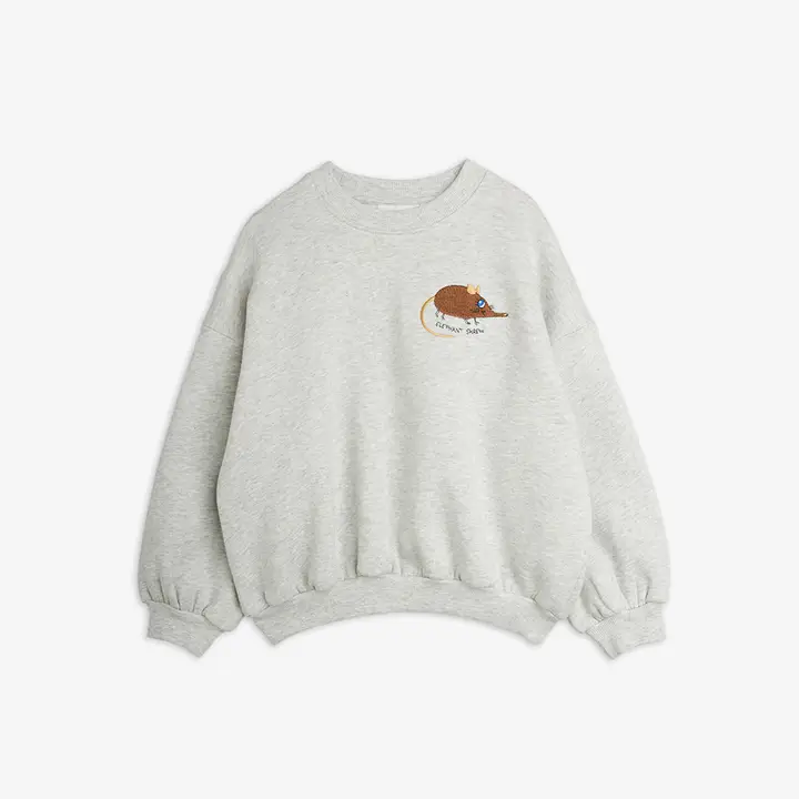 Elephant shrew embroidered sweatshirt