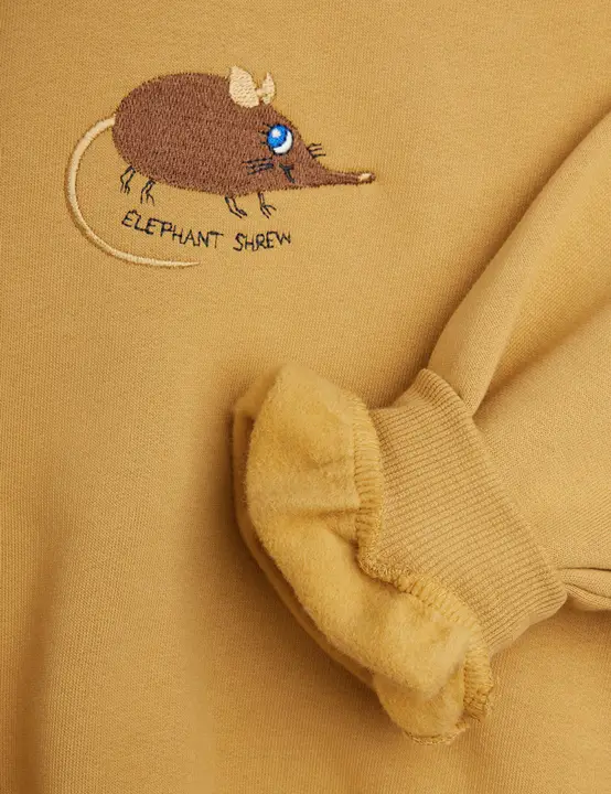 Elephant shrew embroidered sweatshirt