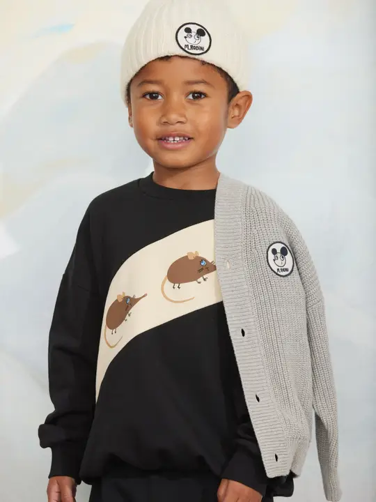 Elephant shrew panel sweatshirt