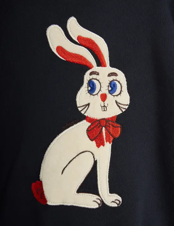 Rabbit appliqué sweatshirt