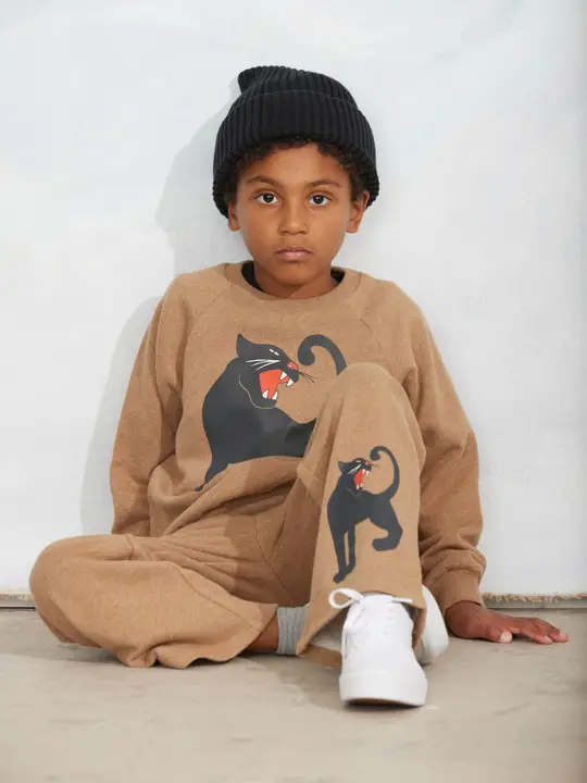 Panther melange sweatshirt