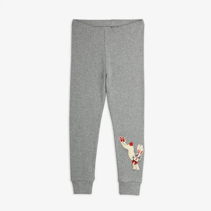 Rabbit appliqué leggings