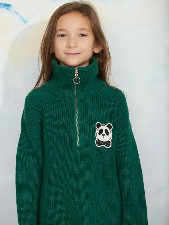 Panda chunky knit sweater