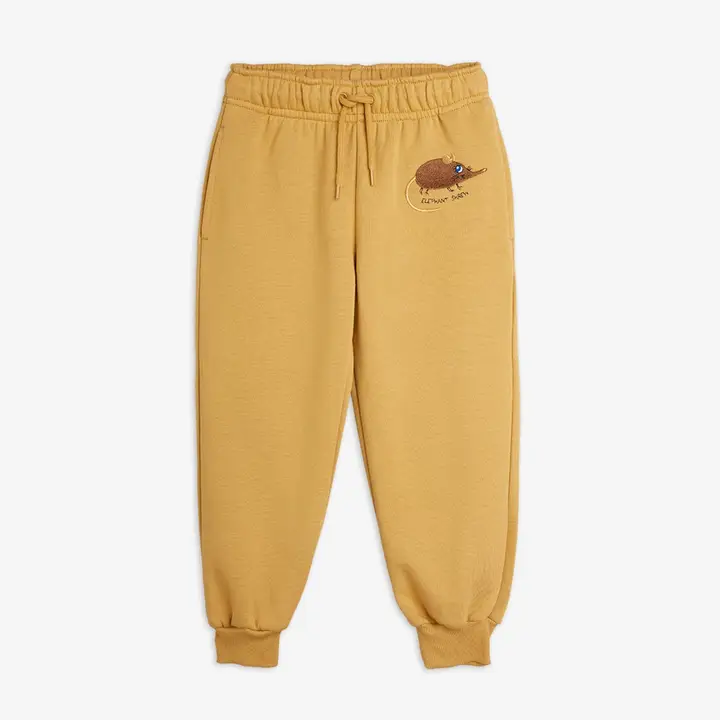 Elephant shrew embroidered sweatpants