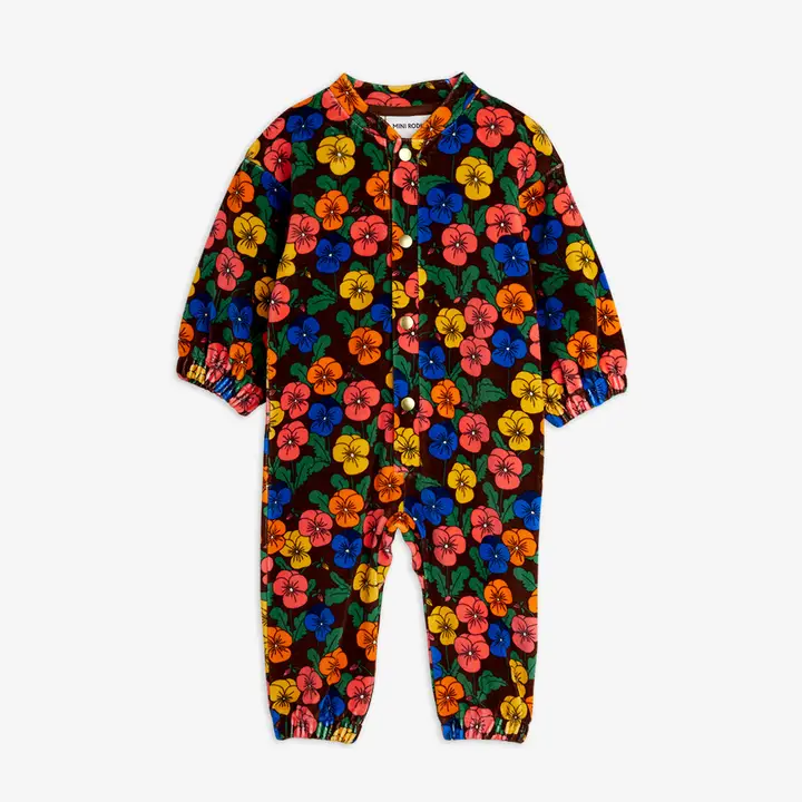 Violas velour baby onesie