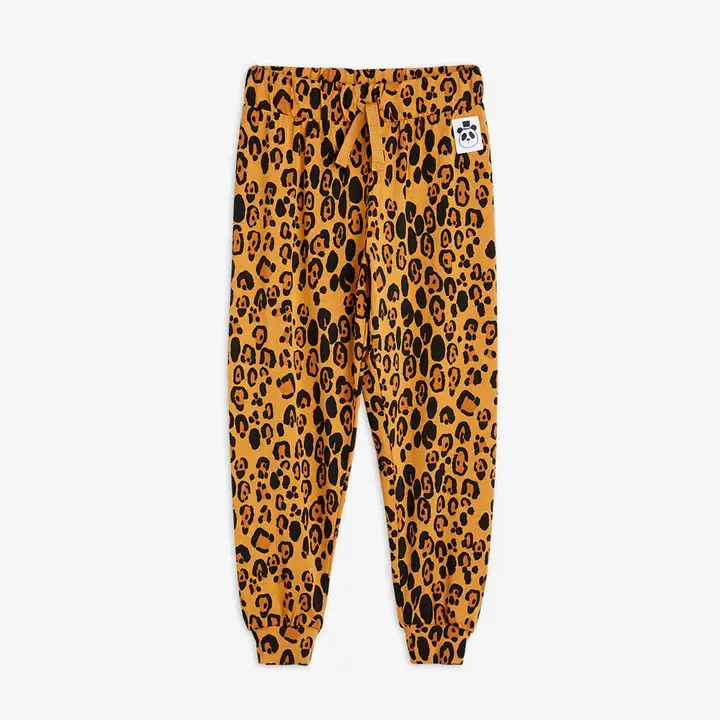 Mini Rodini leopard-pattern fleece cap - Neutrals