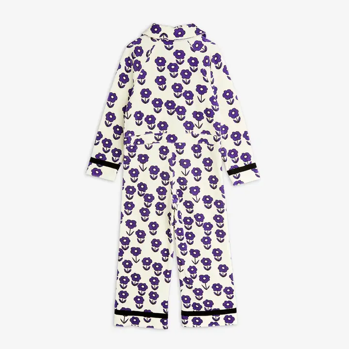 Spaceflower velour jumpsuit