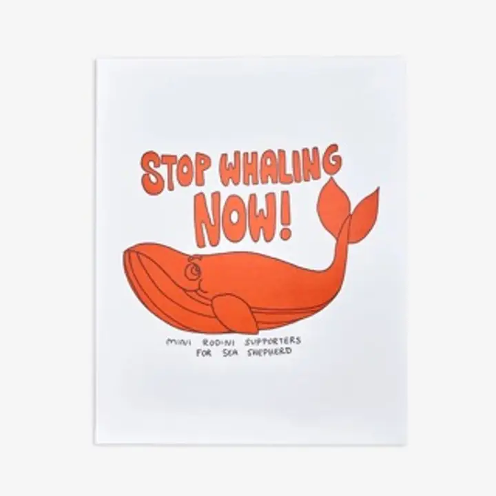 Stop Whaling poster