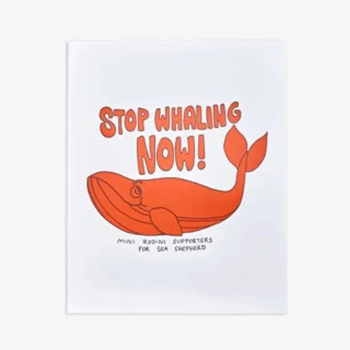 Stop Whaling Poster