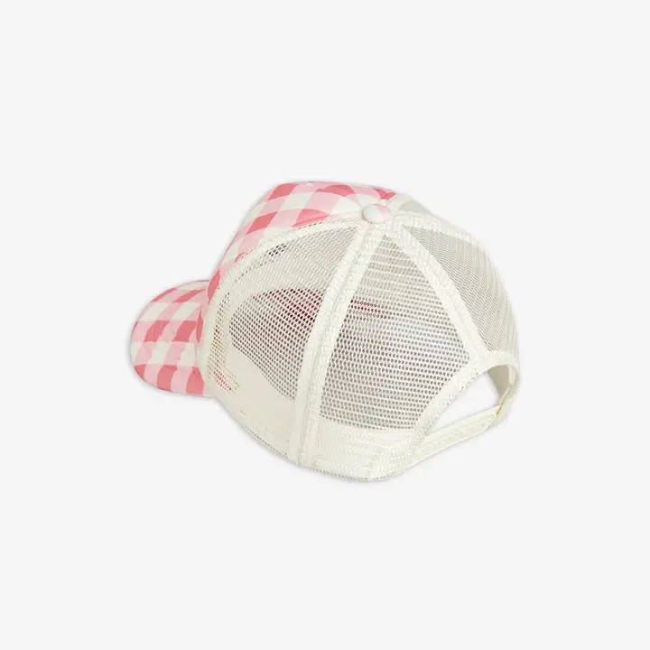 Panda Gingham Check Cap