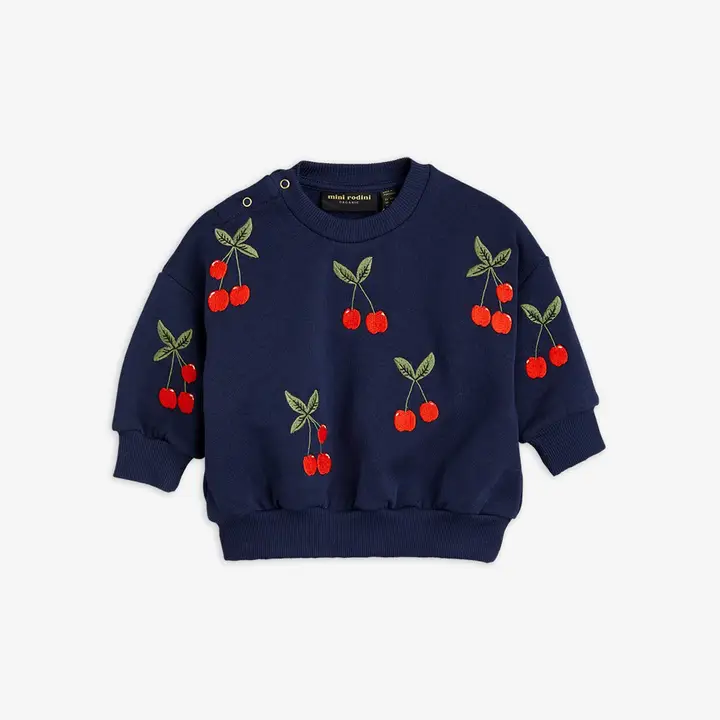 Cherry Embroidered Sweatshirt