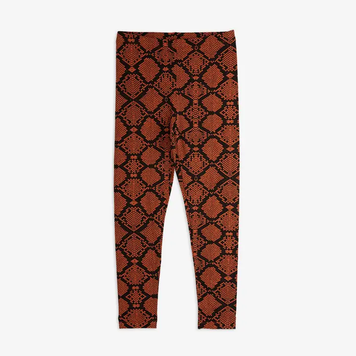 Snakeskin Leggings Brown