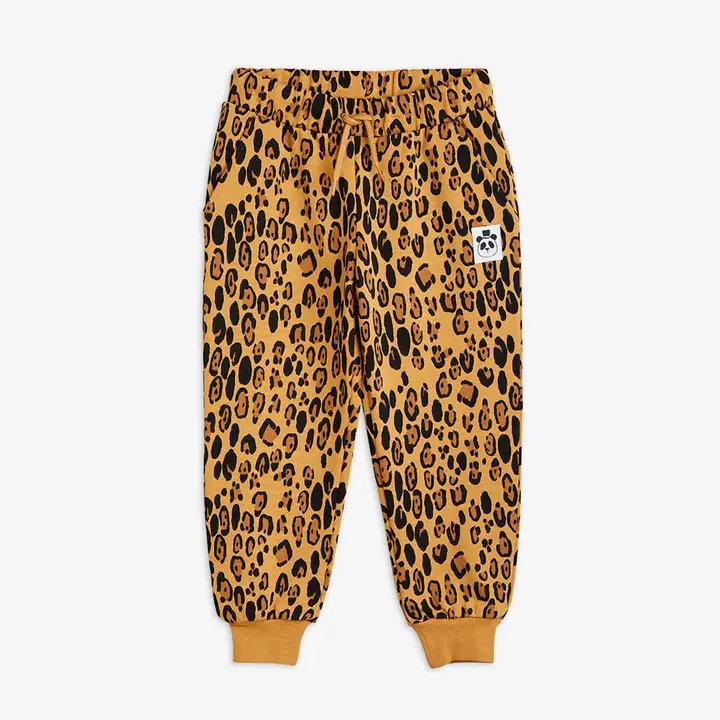 Mini Rodini Panther-patch colour-block track pants - Orange