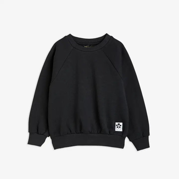 Black basic sweatshirt top