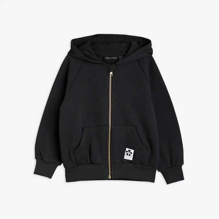 Basic Zip Hoodie Black