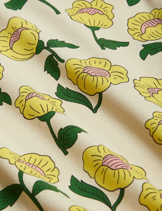 Flowers Leggings Yellow