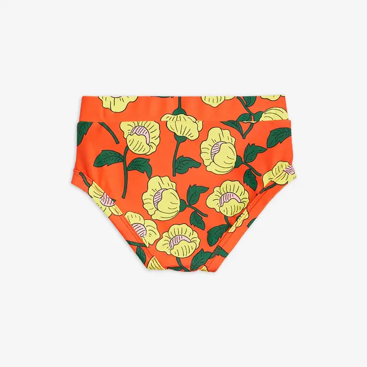 Flowers High Waisted Swim Pants