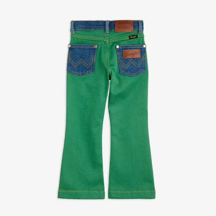 M.Rodini x Wrangler Flared Jeans Green