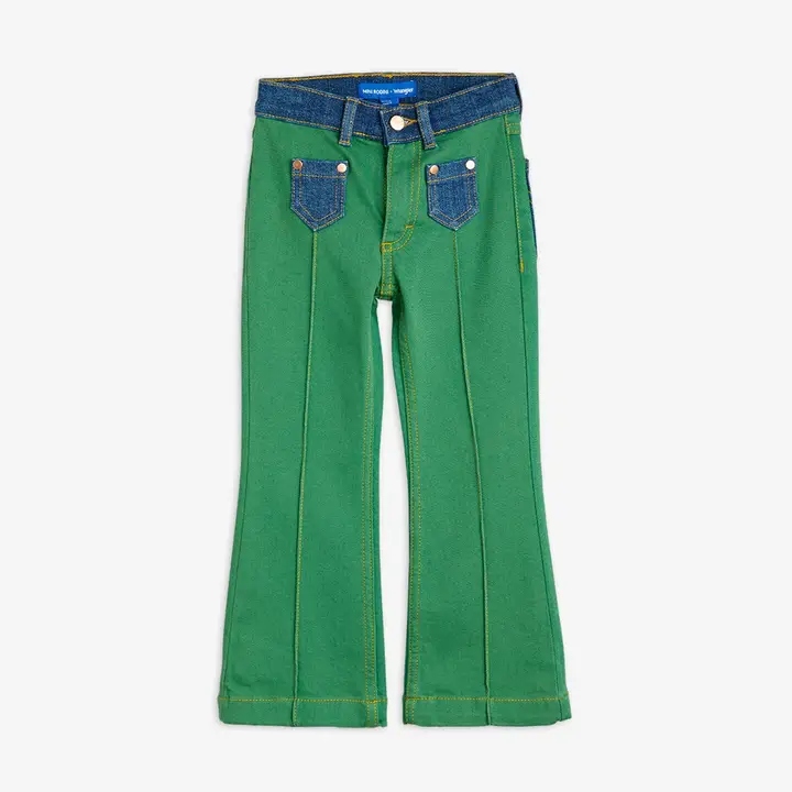 M.Rodini x Wrangler Flared Jeans Green