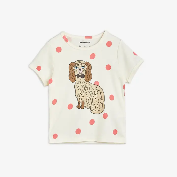 Dashing Dogs Dress White | Mini Rodini