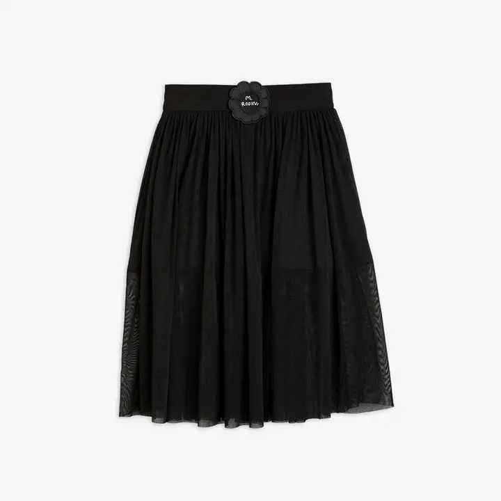 Bat Flower Tulle Skirt