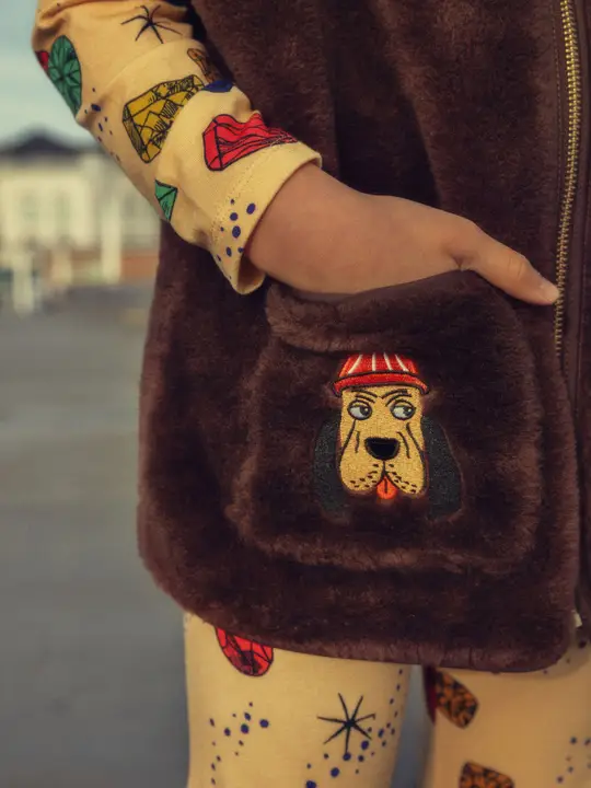 Bloodhound Faux Fur Vest