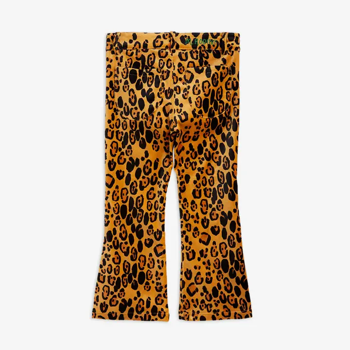 Leopard Flared Velvet Trousers