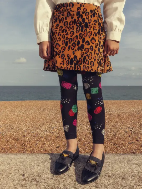 Leopard Velvet Skirt