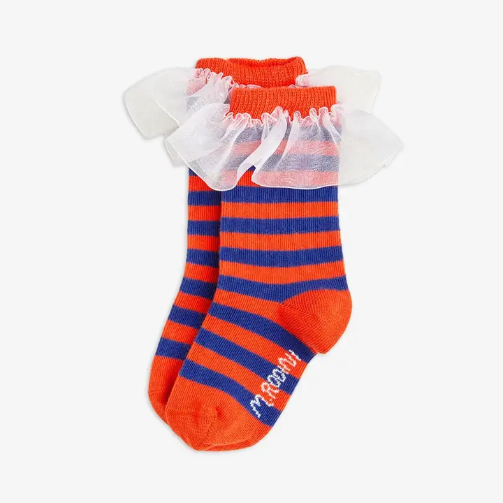 Stripe Frill Socks