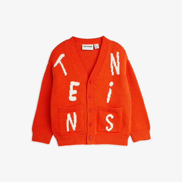 Tennis Stickad Cardigan