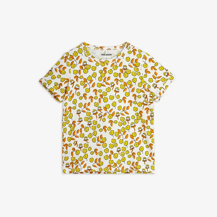 Mini Rodini polka-dot print T-shirt - Yellow