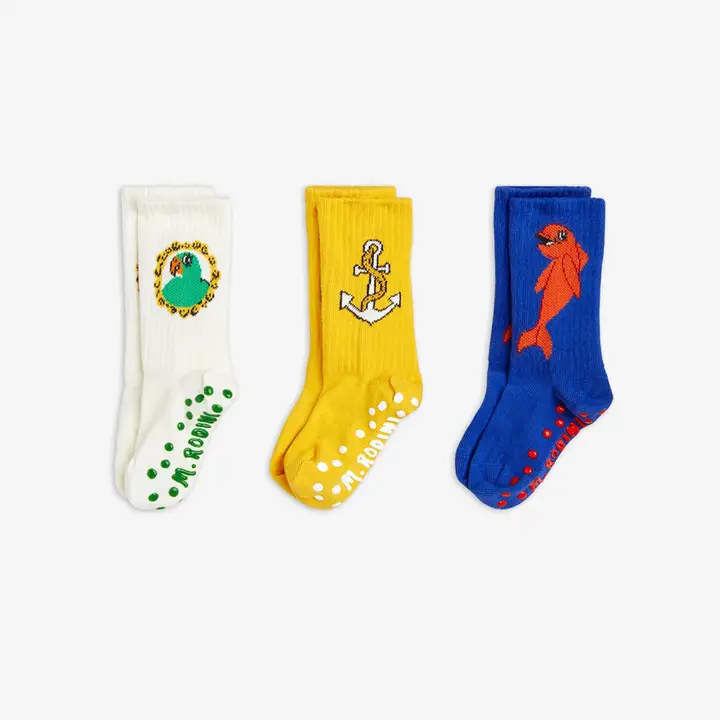 Dolphin 3-pack Anti Slip Socks