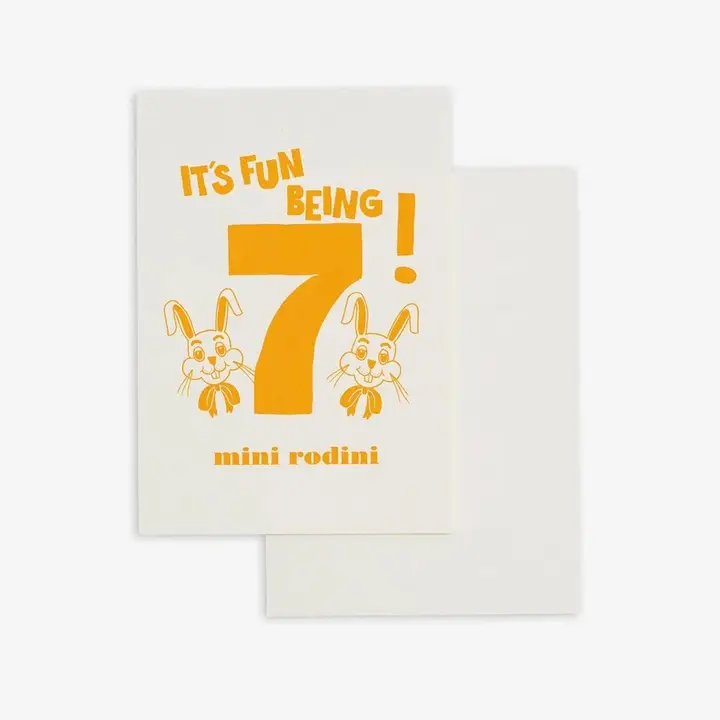 7 Year Greeting Card