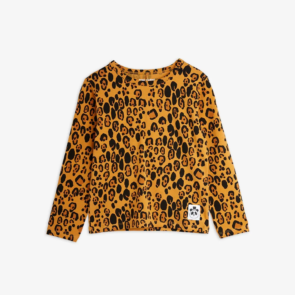 Basic Leopard Long Sleeve T-shirt-image-0