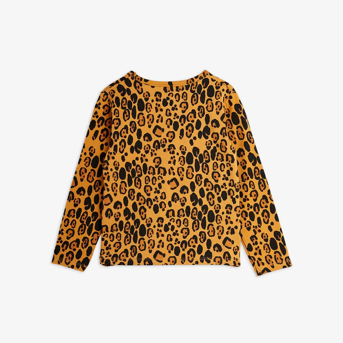 Basic Leopard Long Sleeve T-shirt-image-1
