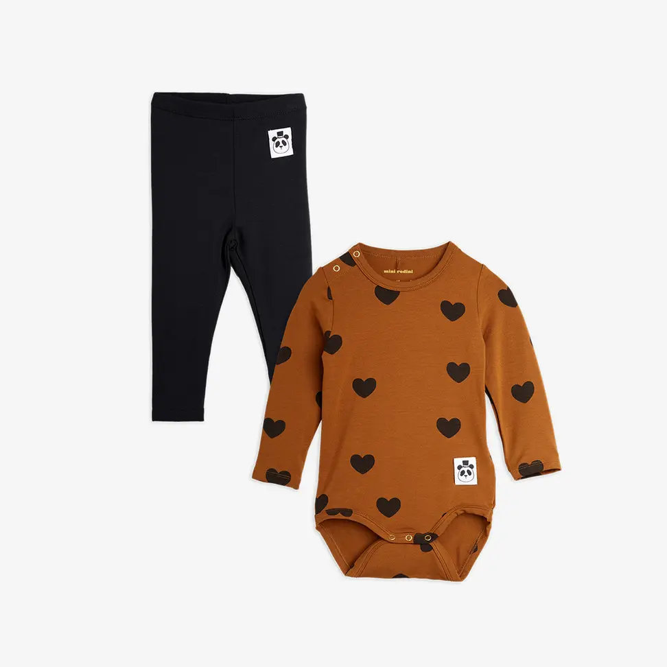 2-pack Basic Hearts Body & Leggings-image-0