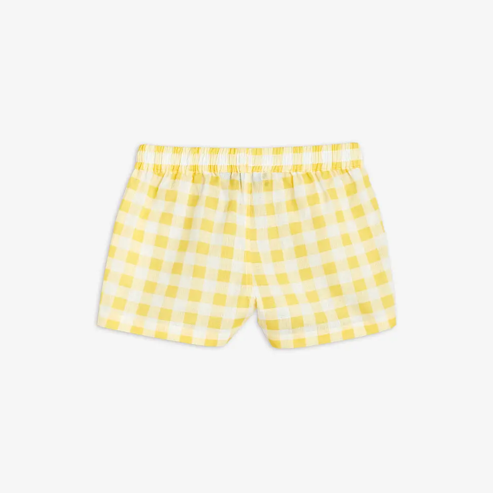 Gingham Check Woven Shorts-image-1