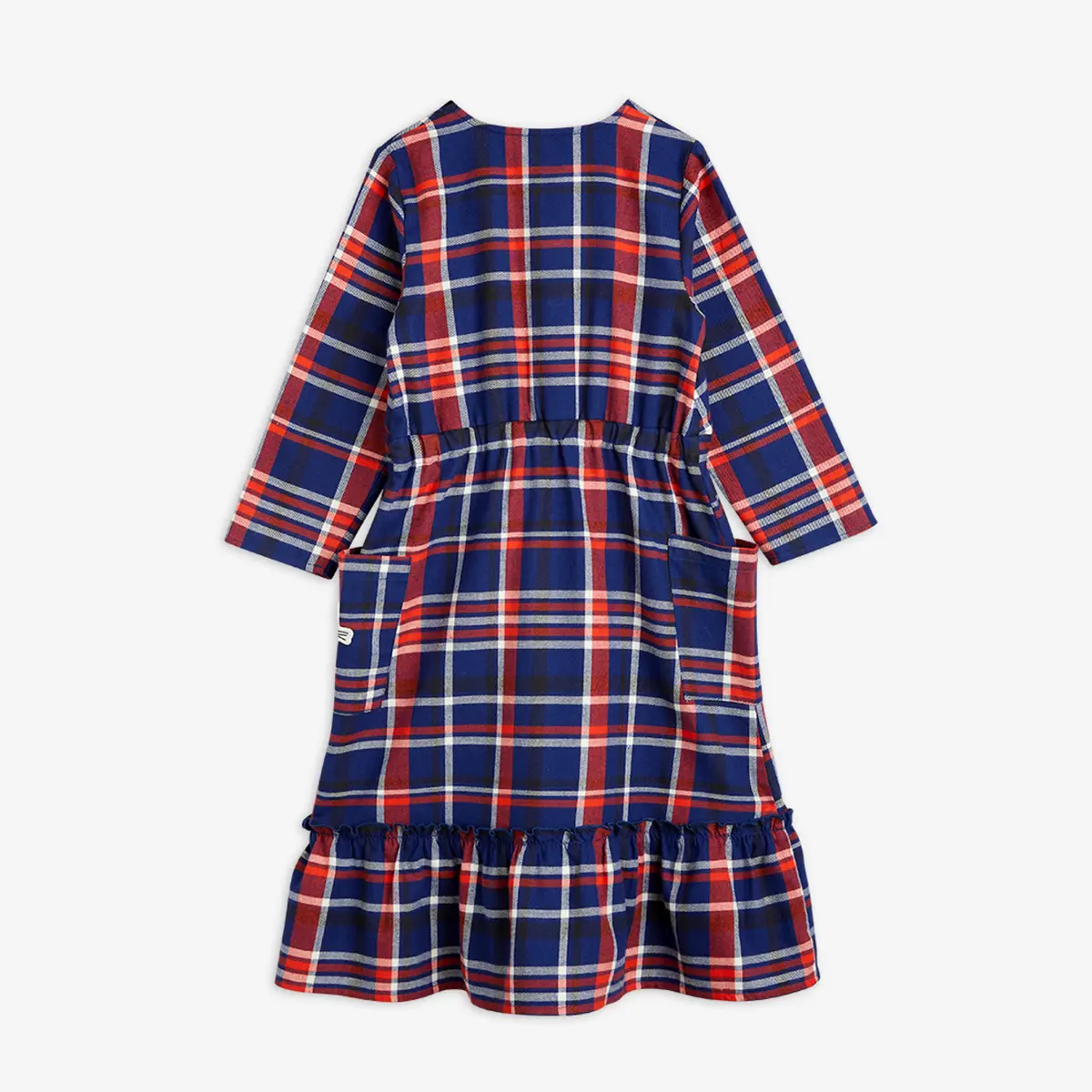 Check Woven Flannel Dress Blue | Mini Rodini