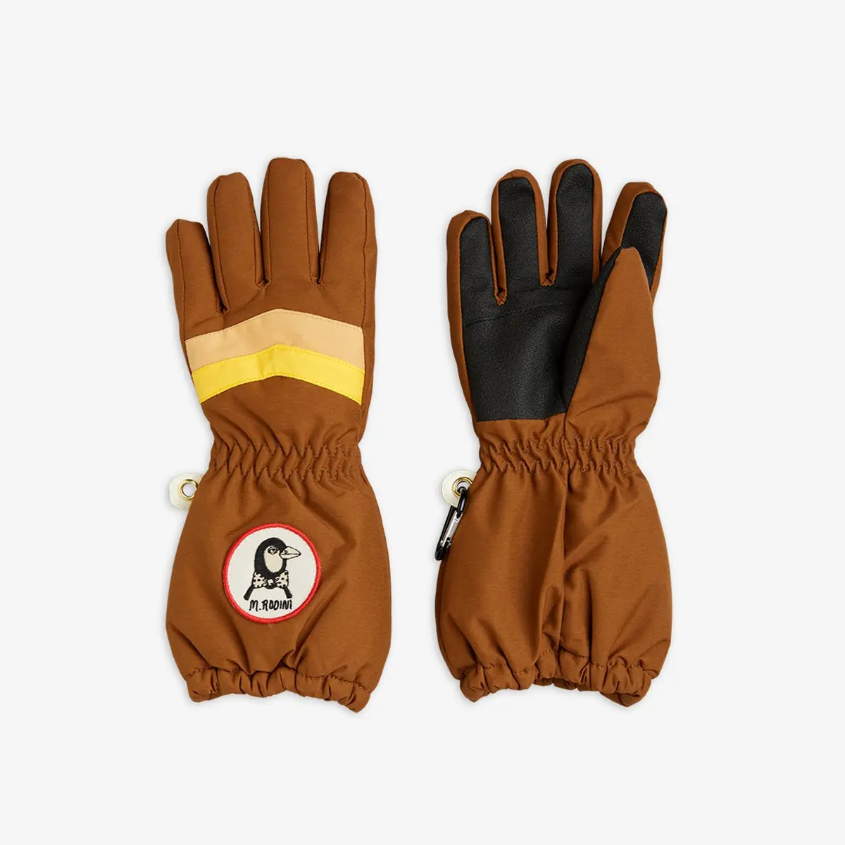 Ski Gloves Brown-image-0