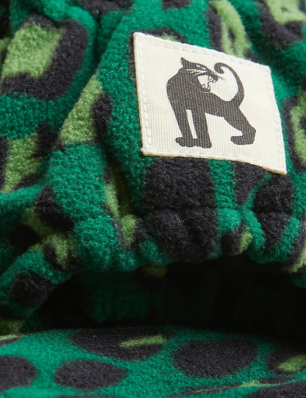 Leopard fleece mittens-image-1