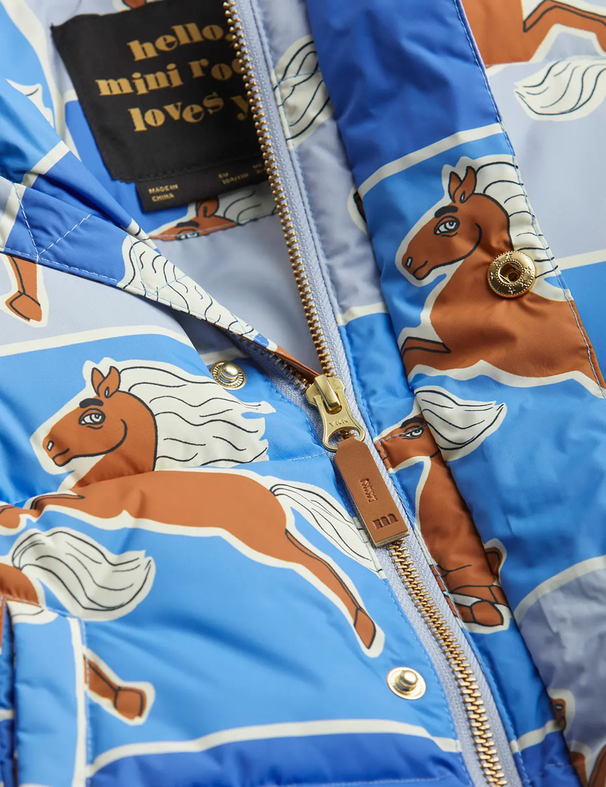 Horses Puffer Jacket-image-2