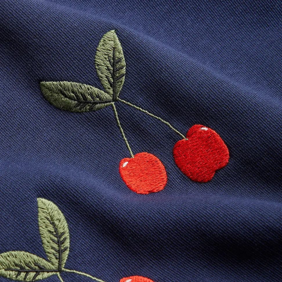 Cherry Embroidered Sweatshirt-image-3