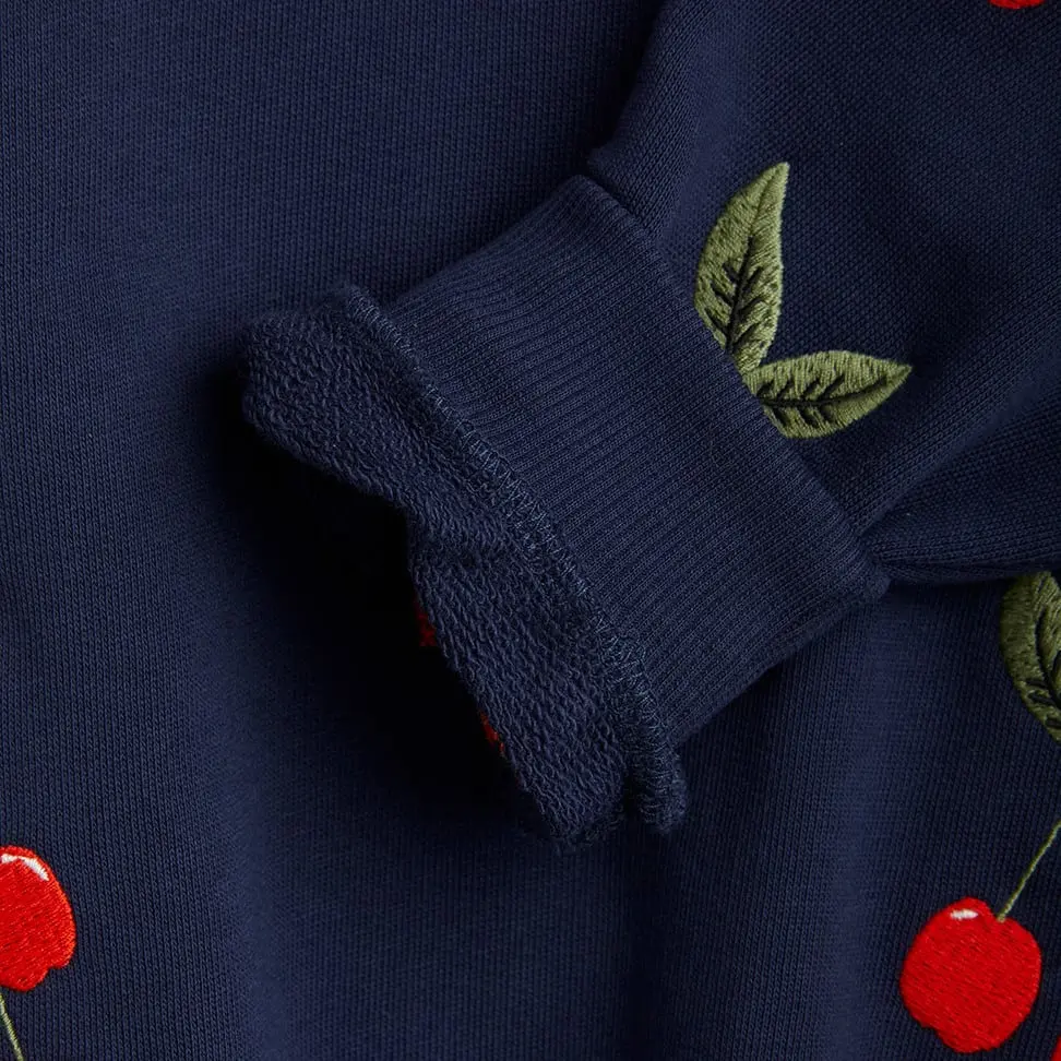 Cherry Embroidered Sweatshirt-image-2