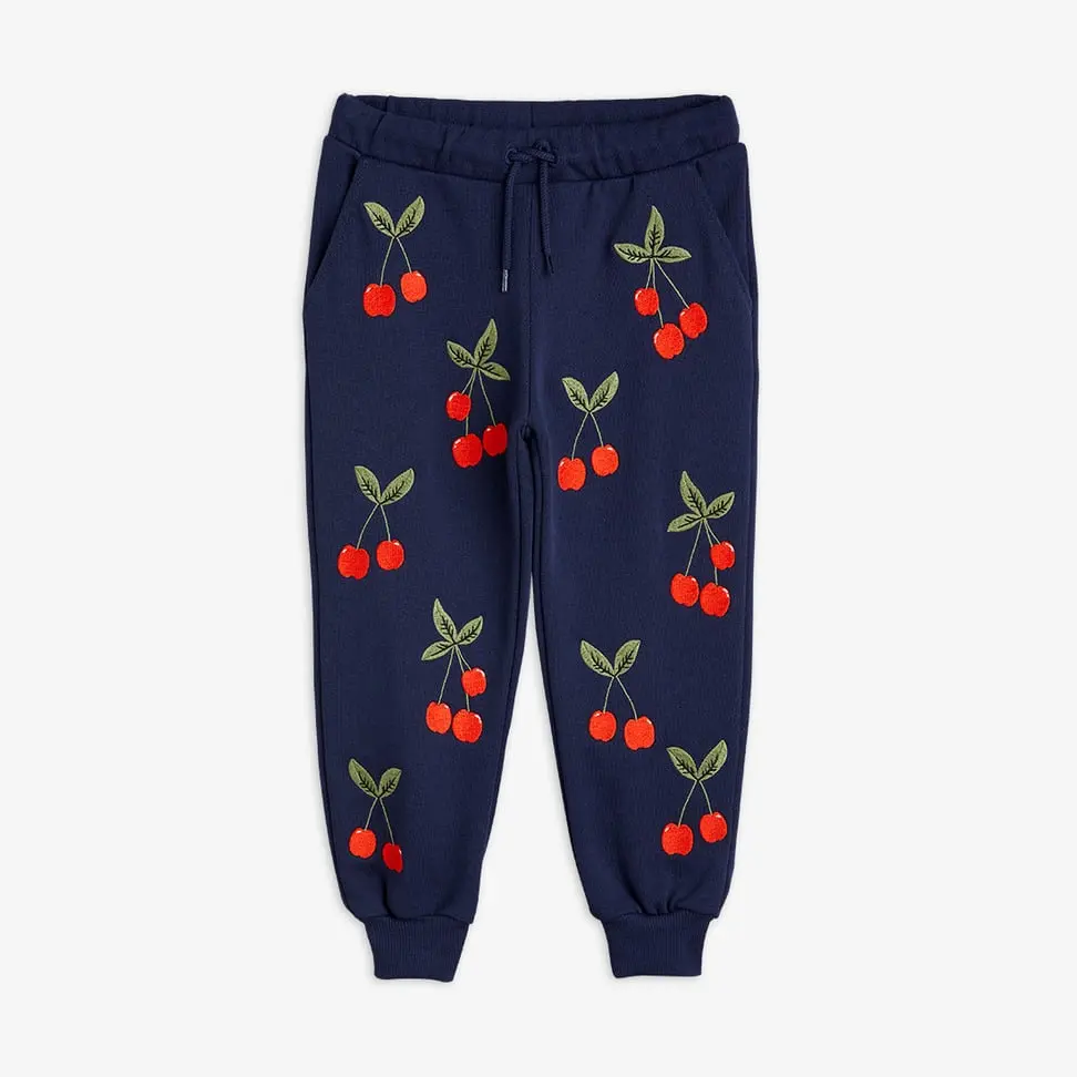 Cherry Embroidered Sweatpants-image-0