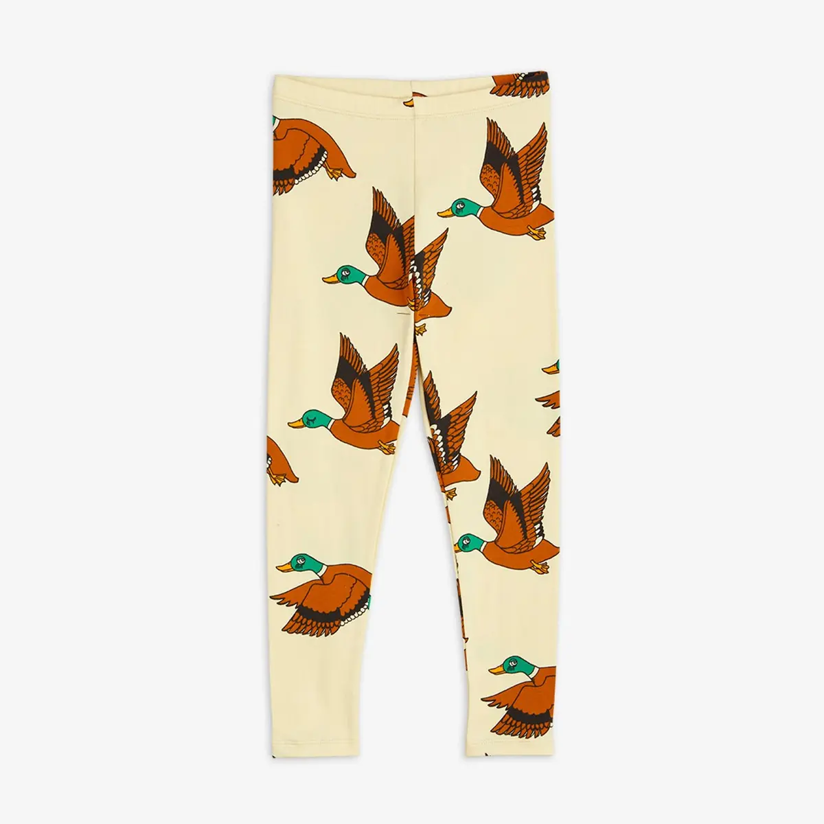 Ducks Kids Leggings Yellow | Mini Rodini