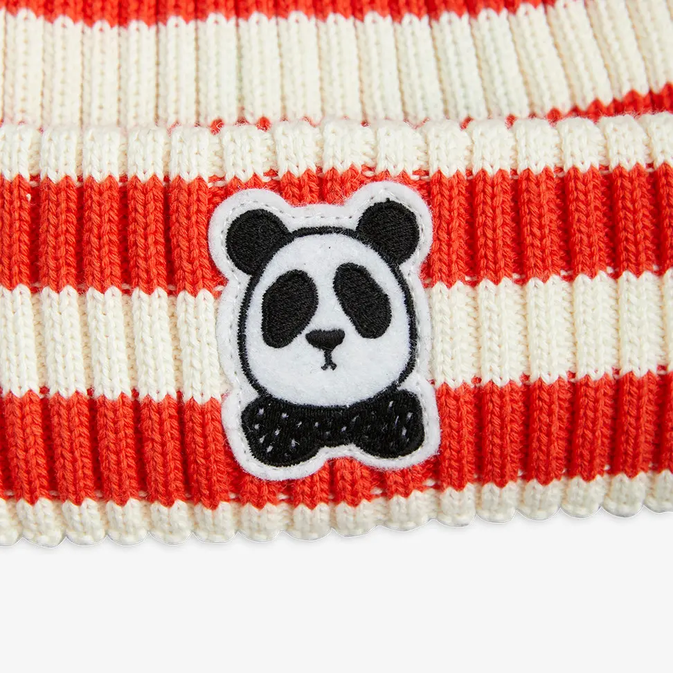 Panda Knitted Beanie-image-1