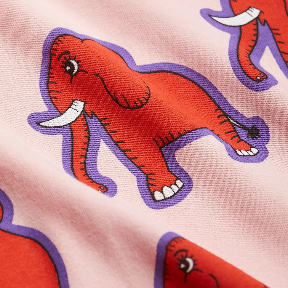 4 Elephants Kids Pyjama Set Pink | Mini Rodini