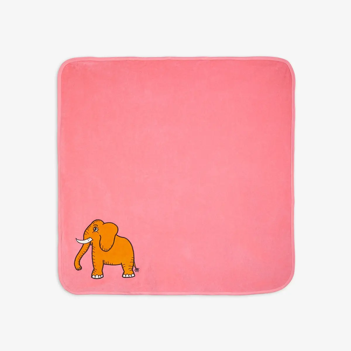 4 Elephants Velour Baby Blanket-image-0
