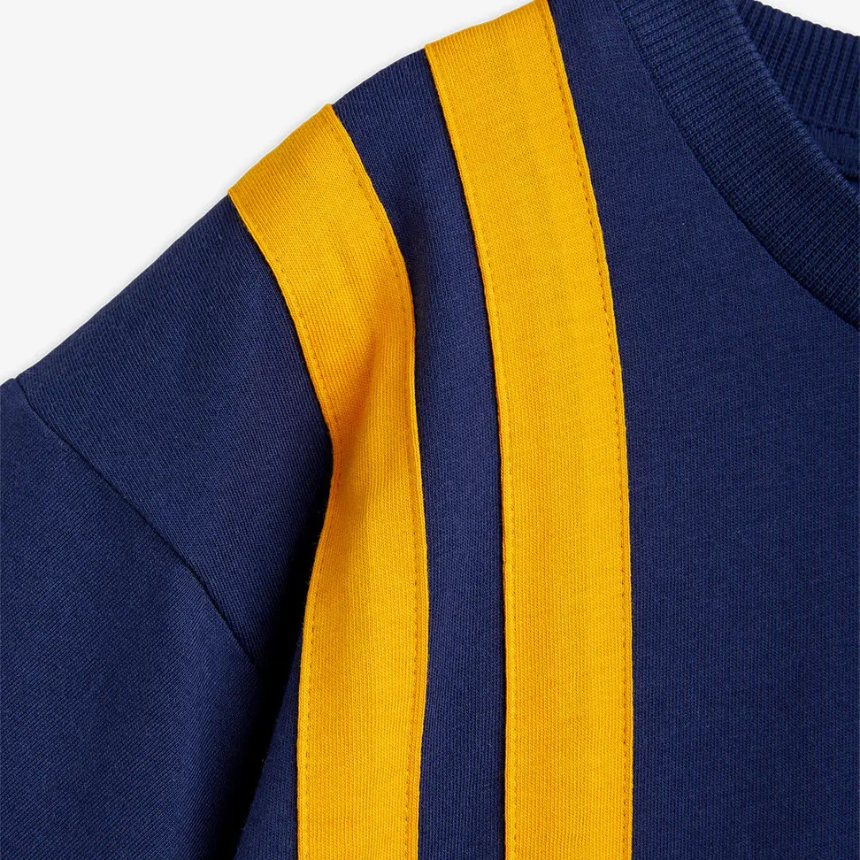 Panel Stripe T-Shirt Blue-image-2