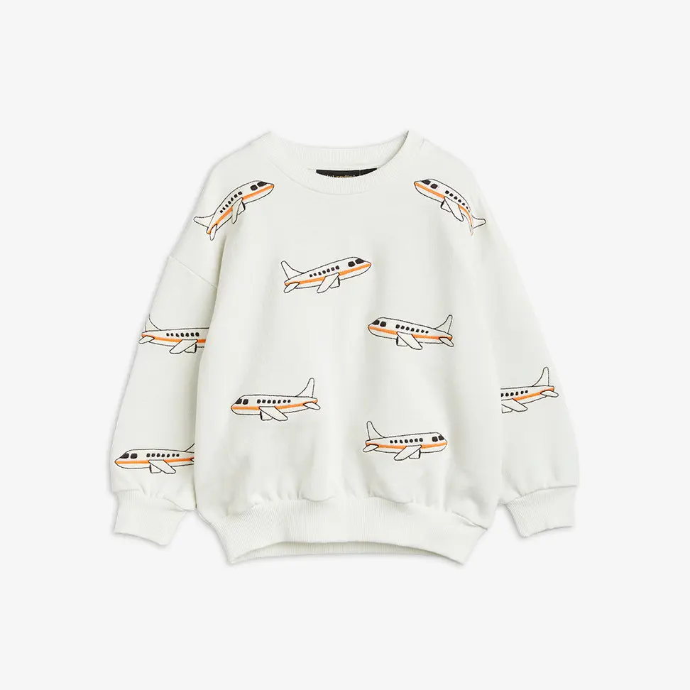 Airplane Embroidered Sweatshirt-image-0